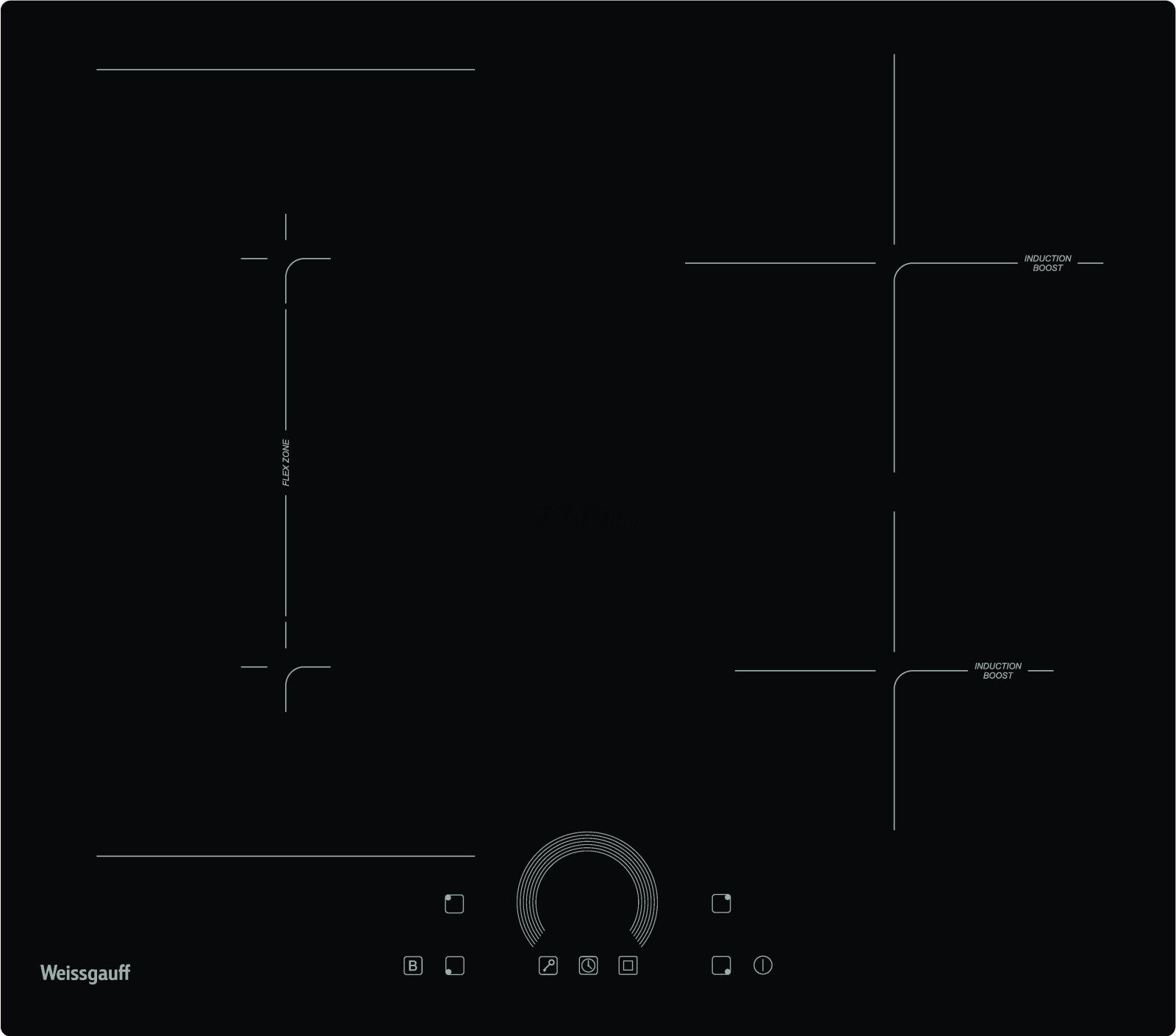 Панель варочная индукционная WEISSGAUFF HI 643 BFZC (HI643BFZC) - Фото 2