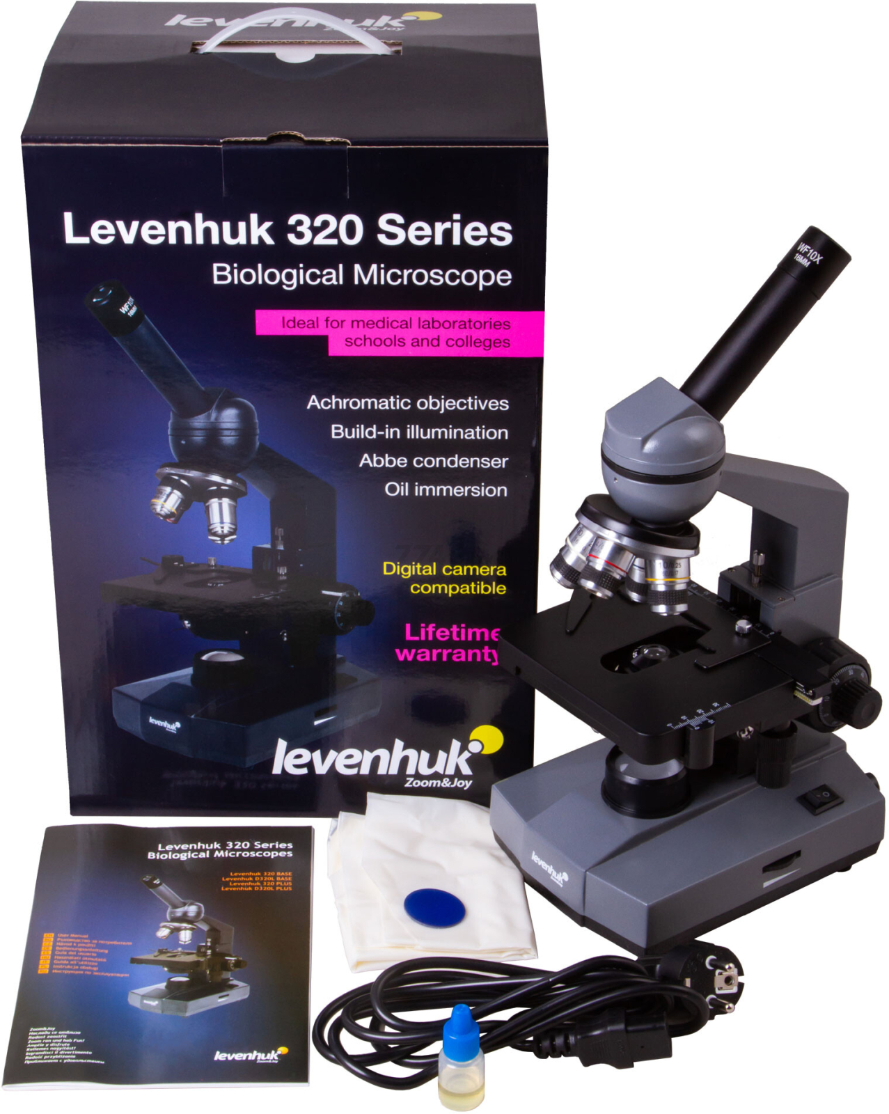 Микроскоп монокулярный LEVENHUK 320 Base (73811)