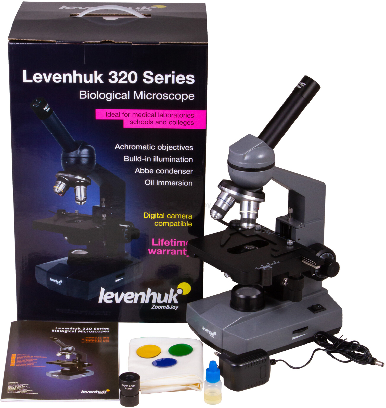 Микроскоп монокулярный LEVENHUK 320 Plus (73795)