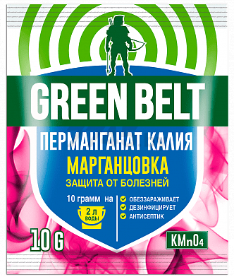 Марганцовка (перманганат калия) GREEN BELT 10 г (4601826018345)