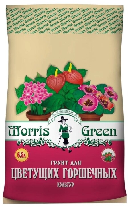 Грунт питательный MORRIS GREEN Для цветущих горшечных культур 6,5 л (4607141950148)