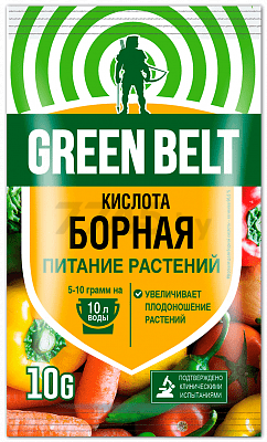 Кислота борная GREEN BELT 10 г (4601826001323)