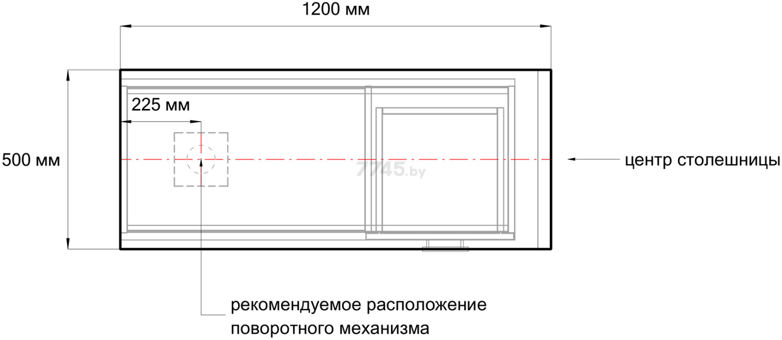 Стол письменный DOMUS СТР04-Лофт белый/металл белый 120-185х50х75 см (13.804.21.01.W1) - Фото 8