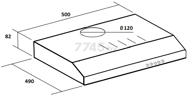 Вытяжка SCHTOFF C1-T500 X - Фото 2