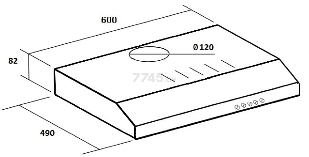 Вытяжка SCHTOFF C1-T600 X - Фото 2