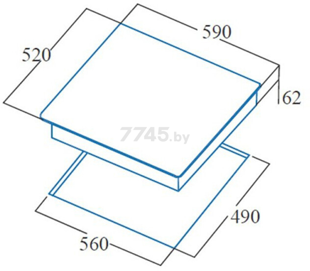 Панель варочная индукционная САТА INSB 6004 BK - Фото 2