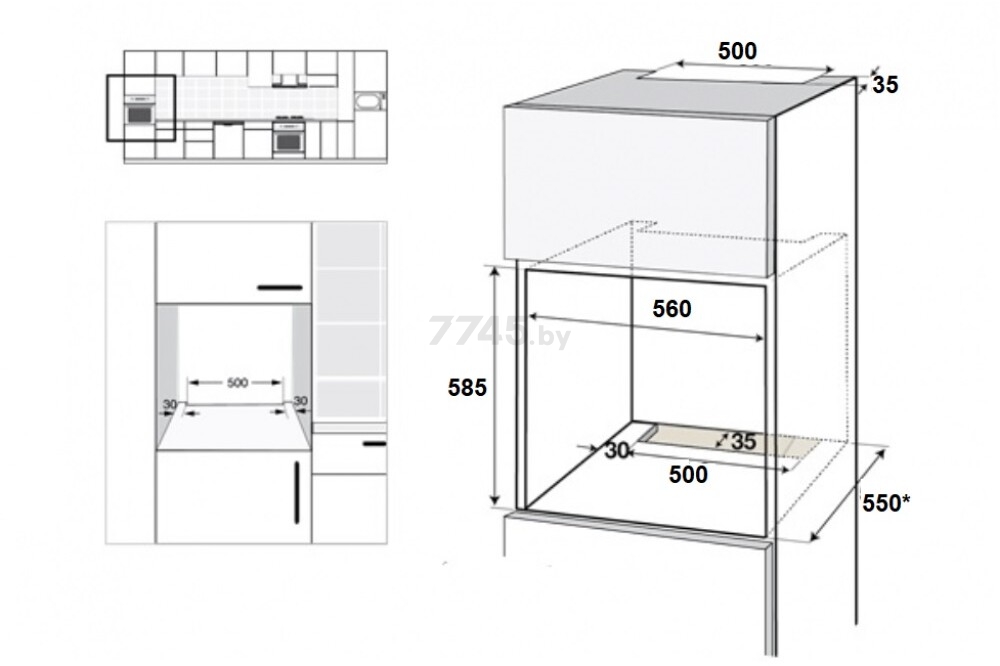 Шкаф духовой электрический SCHTOFF Decor 900 (Decor 900 (черный)) - Фото 7