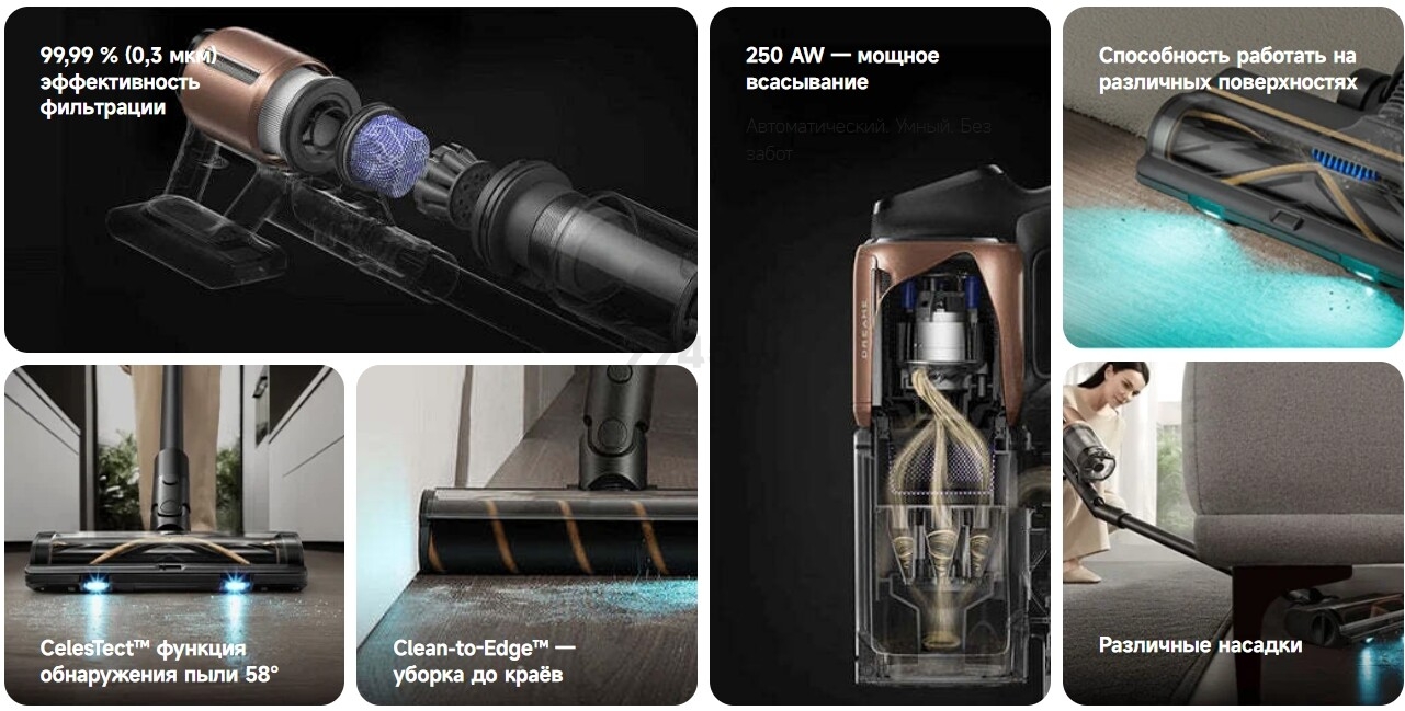 Пылесос аккумуляторный DREAME Z20 Cordless Vacuum Cleaner (VZV16A) - Фото 10