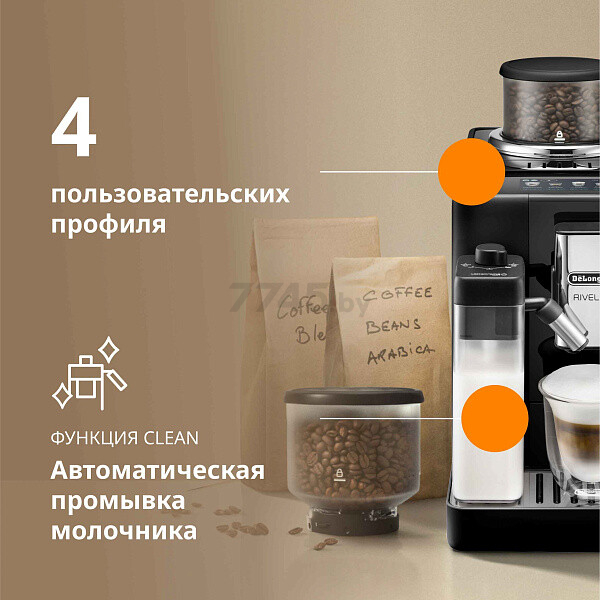 Кофемашина DELONGHI Rivelia EXAM440.55.B - Фото 4