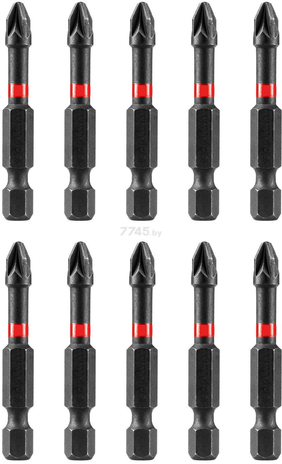 Бита для шуруповерта торсионная PH2 50 мм OKINAWA 10 штук (2164-2-50)