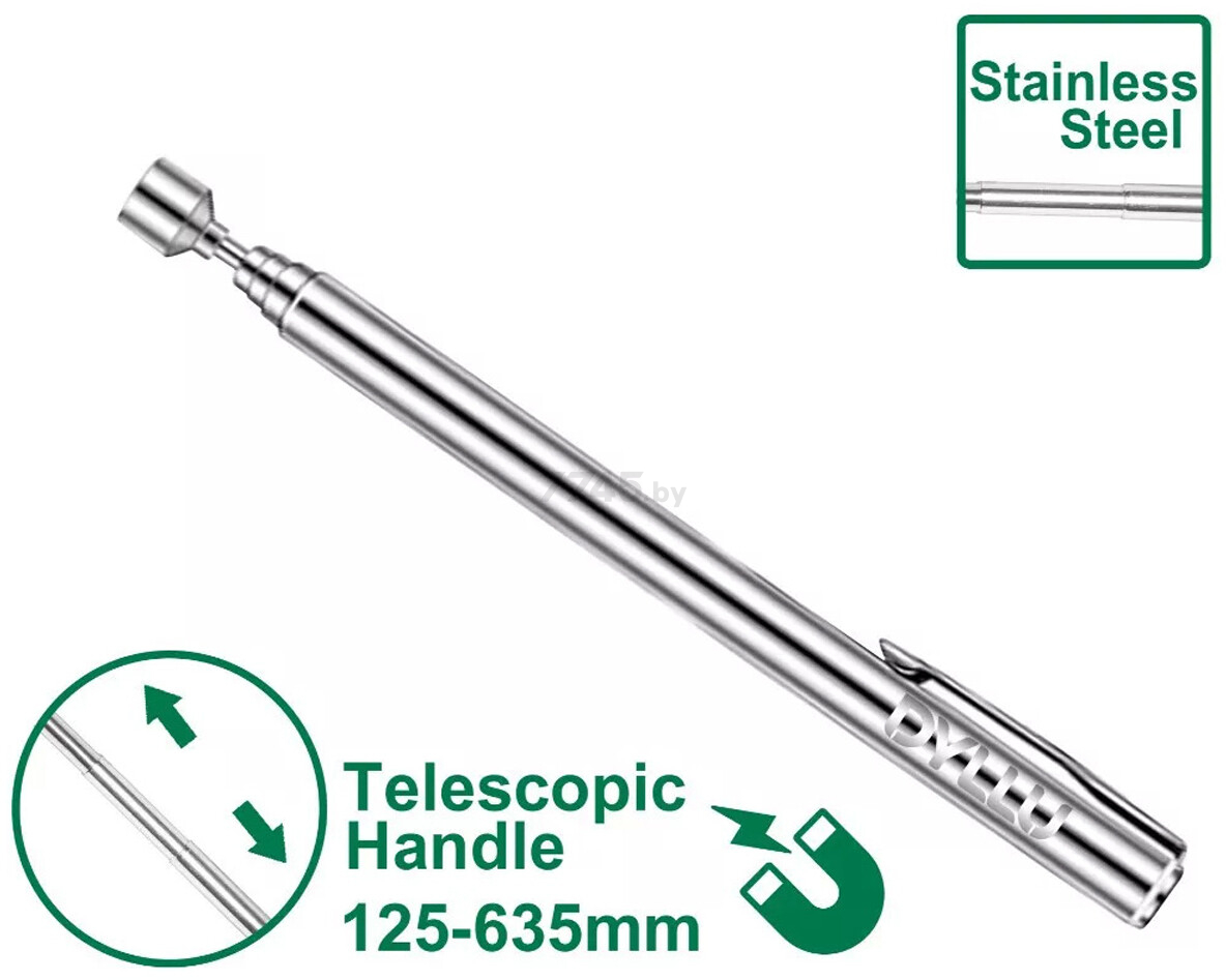 Магнитный держатель телескопический 125-635 мм DYLLU DTME1602 - Фото 2