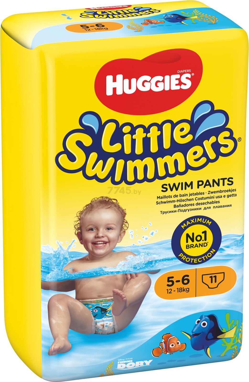 Подгузники для плавания HUGGIES Little Swimmers 5 Junior 12-18 кг 11 штук (5029053538426) - Фото 2