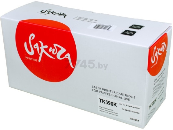 Картридж SAKURA TK590K для Kyocera Mita FS-C2026 C2126MF черный (SATK590K) - Фото 2