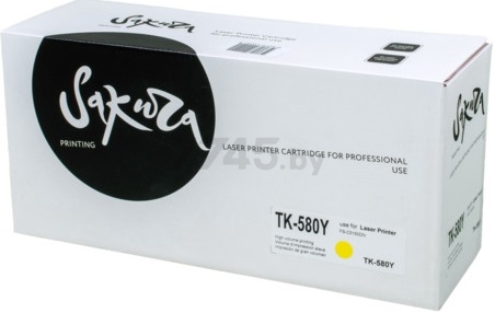 Картридж SAKURA TK580Y для Kyocera Mita FS-5105DN 5205D желтый (SATK580Y)