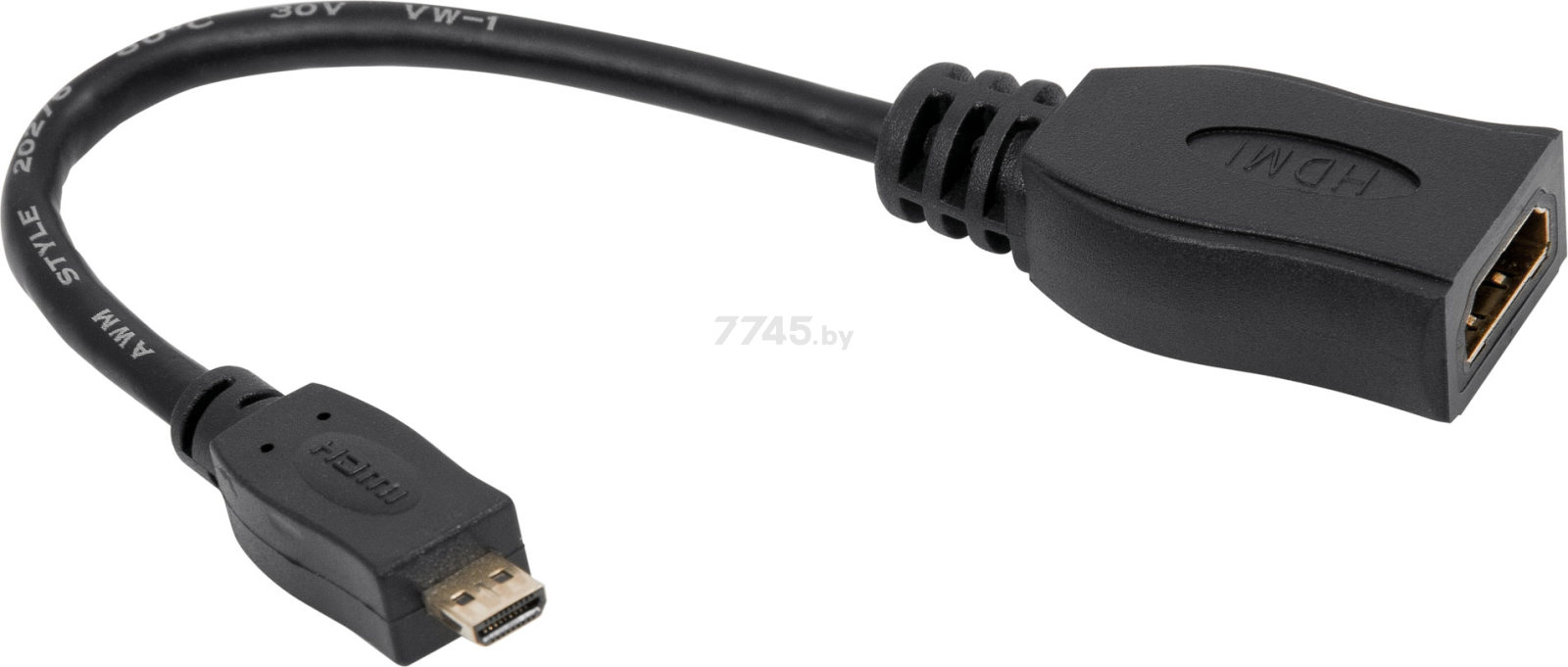 Переходник DEFENDER HDMI 08  HDMI-microHDMI длина 0.08 м черный
