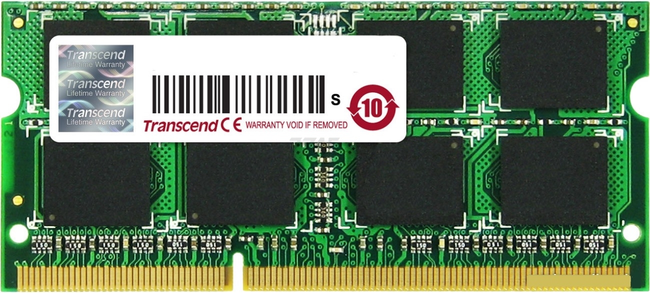 Оперативная память TRANSCEND JetRam 4GB DDR3 SODIMM PC3-12800 (TS512MSK64V6N)