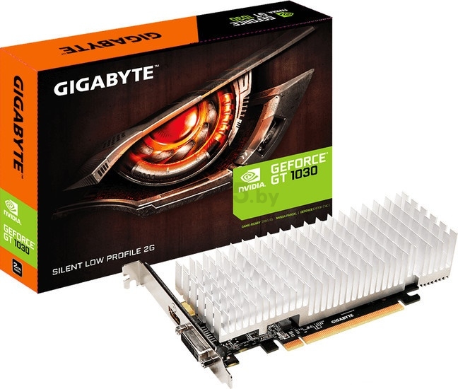 Видеокарта GIGABYTE GeForce GT 1030 Silent Low Profile 2GB GDDR5 (GV-N1030SL-2GL) - Фото 3