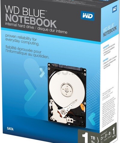 Жесткий диск HDD Western Digital Blue 1TB (WD10SPZX) - Фото 3