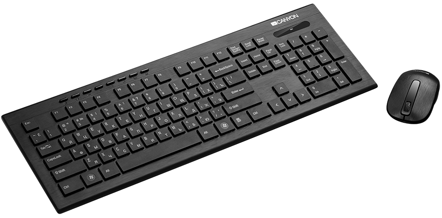 Комплект беспроводной клавиатура и мышь CANYON CNS-HSETW4
