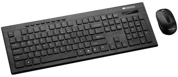 Комплект беспроводной клавиатура и мышь CANYON CNS-HSETW4 - Фото 2