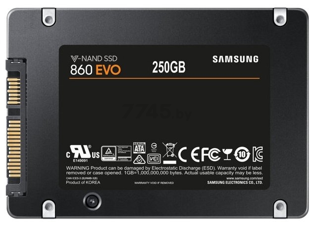 SSD диск Samsung 860 Evo 250GB (MZ-76E250BW) - Фото 5