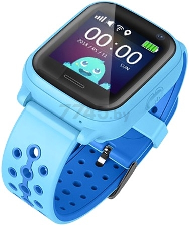 Умные часы детские WONLEX КТ04 синий - Фото 4