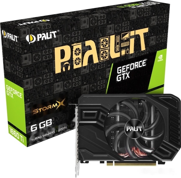 Видеокарта PALIT GeForce GTX 1660 Ti StormX 6GB GDDR6 (NE6166T018J9-161F) - Фото 9