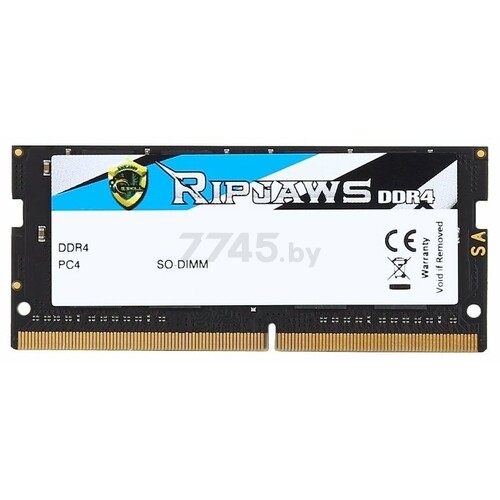 Оперативная память G.SKILL Ripjaws 8GB DDR4 SODIMM PC4-19200 (F4-2400C16S-8GRS) - Фото 2