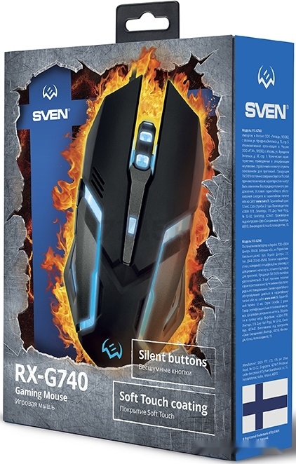 Мышь игровая SVEN RX-G740 Black - Фото 5