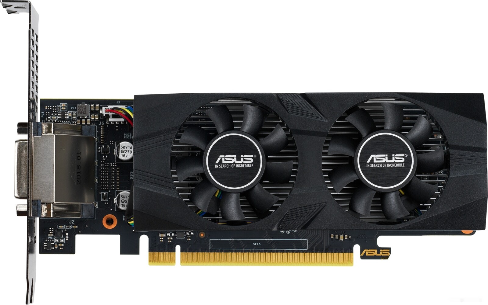 Видеокарта ASUS GeForce GTX 1650 4GB GDDR5 (GTX1650-O4G-LP-BRK)