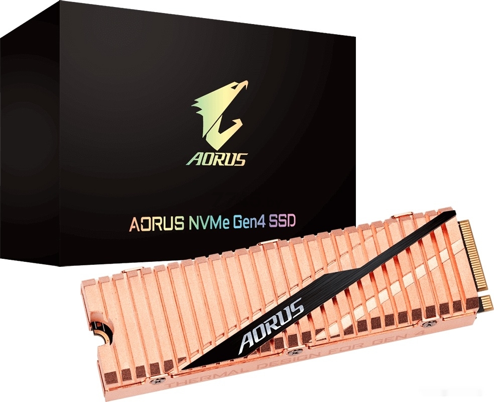 SSD диск Gigabyte Aorus NVMe Gen4 500GB (GP-ASM2NE6500GTTD) - Фото 5