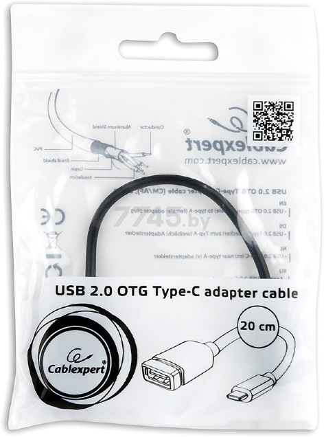 Адаптер GEMBIRD Cablexpert USB-C to USB2 OTG (A-OTG-CMAF2-01) - Фото 2