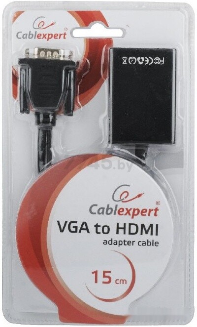 Адаптер GEMBIRD Cablexpert VGA+3.5 mini-jack to HDMI (A-VGA-HDMI-01) - Фото 4
