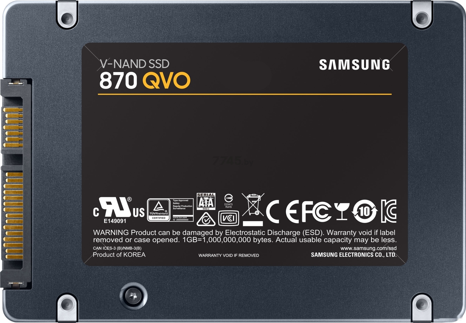 SSD диск Samsung 870 Qvo 1TB (MZ-77Q1T0B) - Фото 5