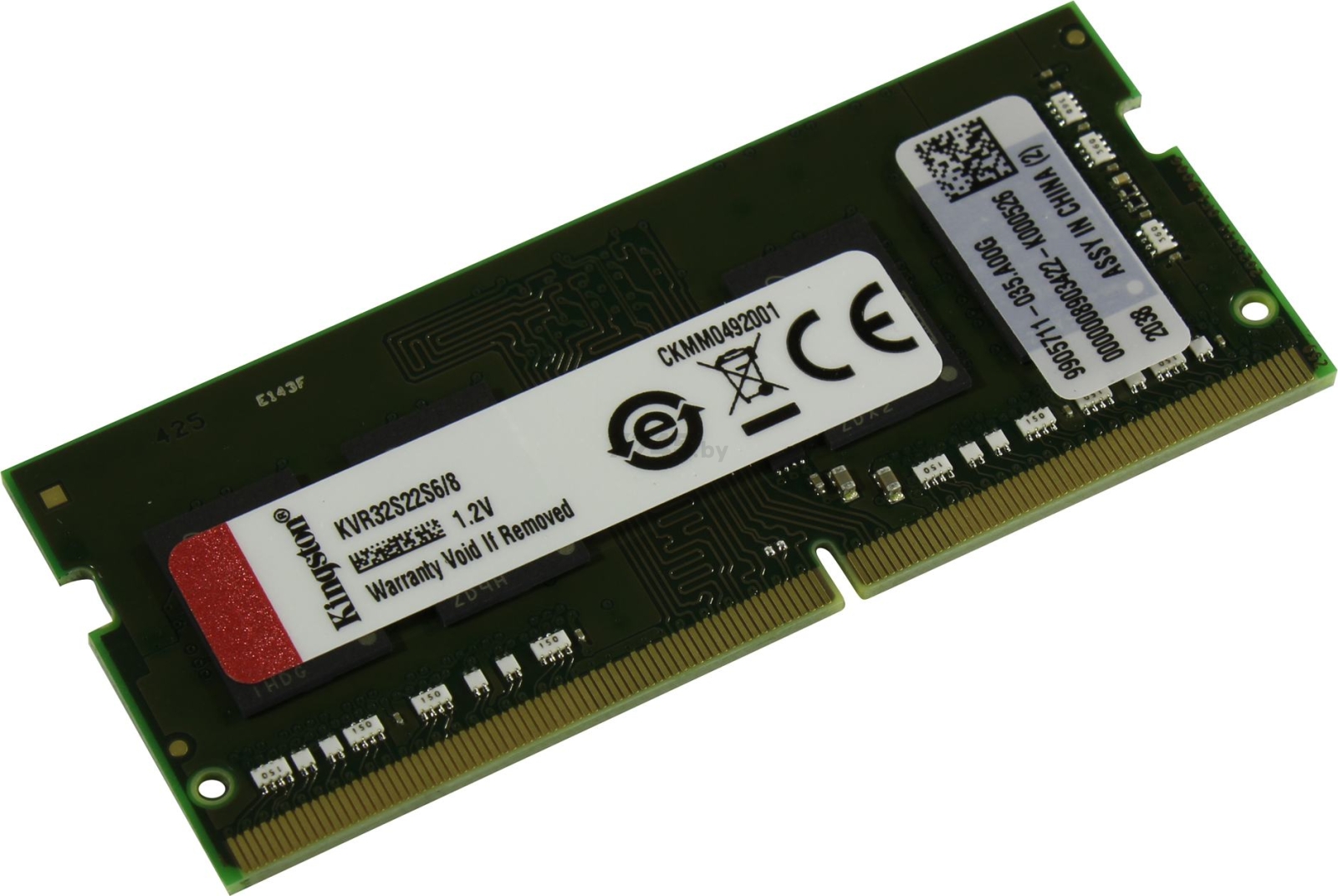 Оперативная память KINGSTON 8GB SODIMM DDR4 3200MHz KVR32S22S6/8
