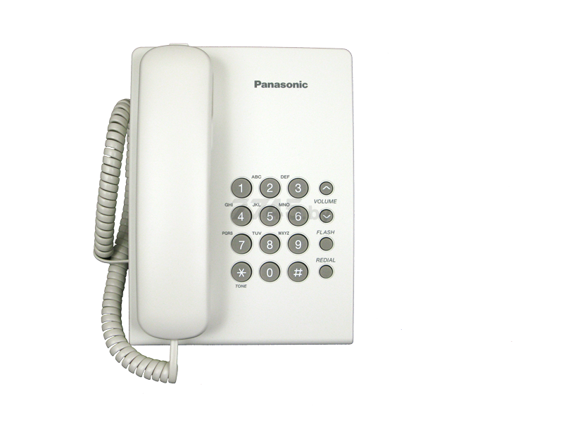 Телефон домашний проводной PANASONIC KX-TS2350RUW - Фото 2