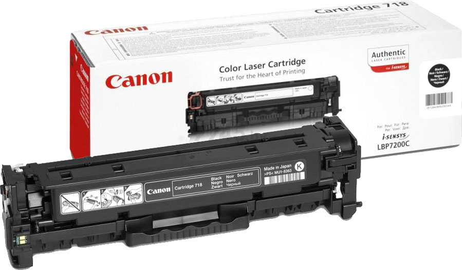 Картридж для принтера лазерный CANON 718 черный (2662B002) - Фото 3
