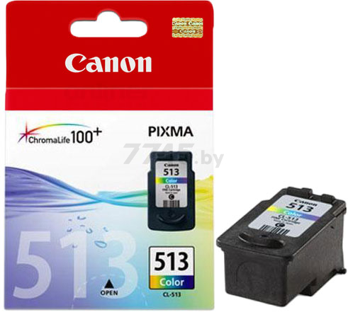 Картридж для принтера струйный CANON CL-513 трехцветный (2971B007) - Фото 2