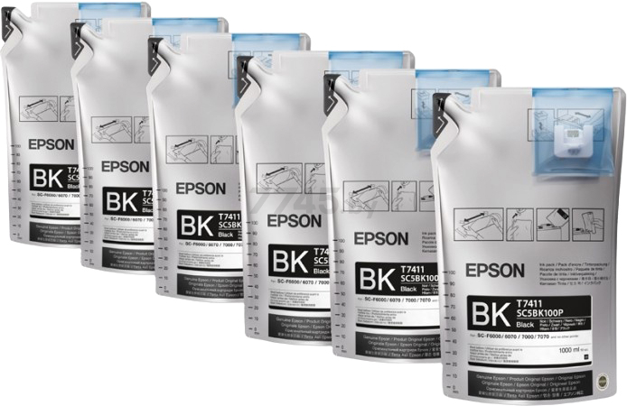 Контейнер с черными чернилами EPSON 1 литр (C13T773140-1)