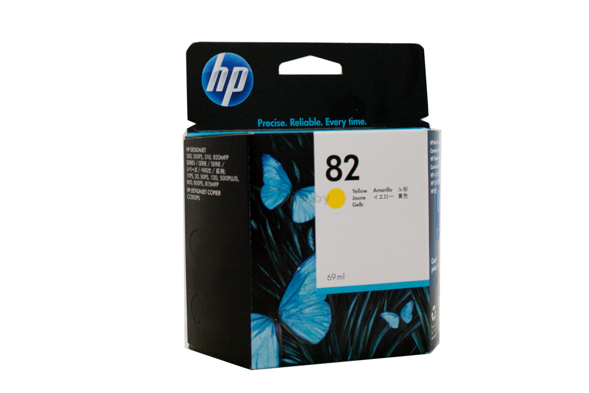 Картридж для принтера струйный HP 82 желтый (C4913A)