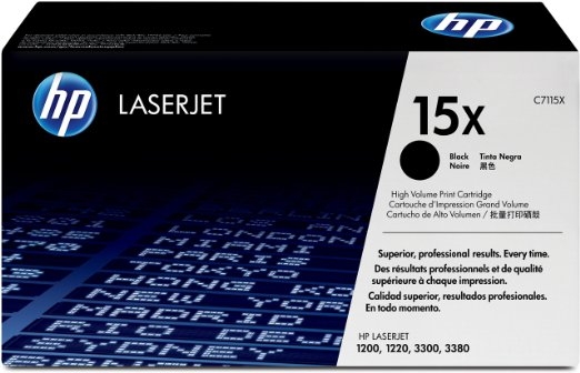 Картридж для принтера лазерный HP 15XL черный (C7115X)