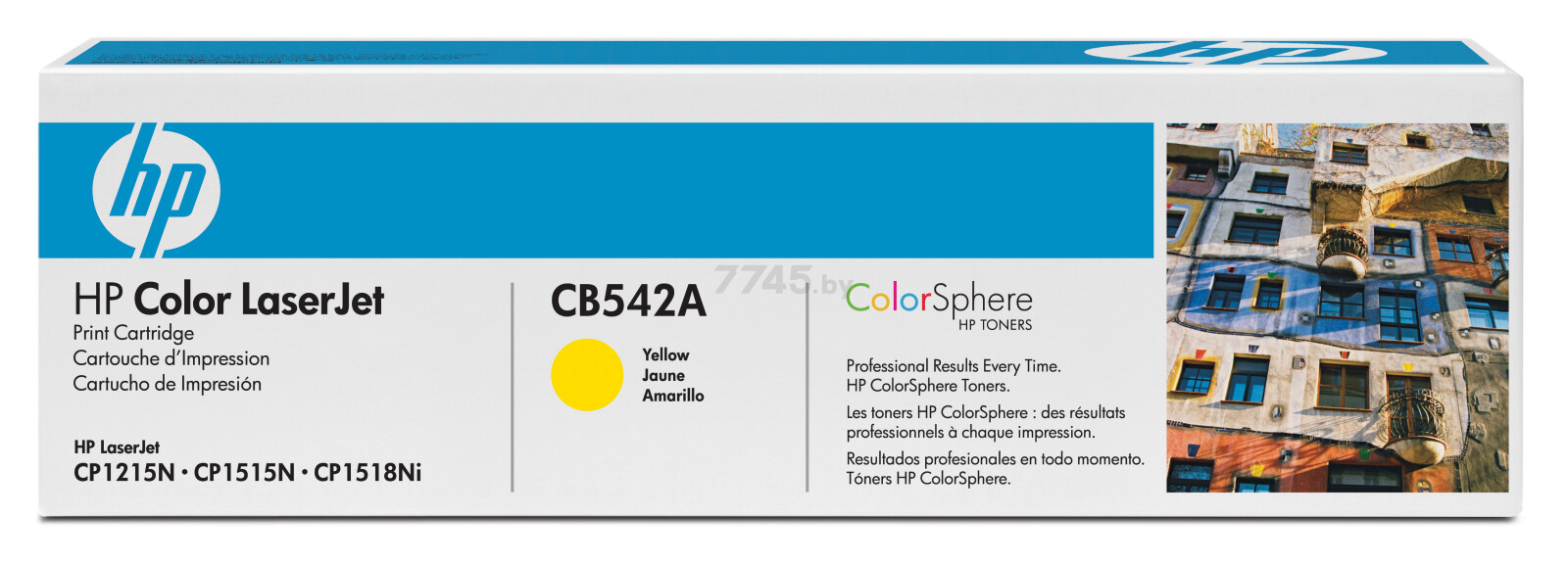 Картридж лазерный HP 125A желтый (CB542A)