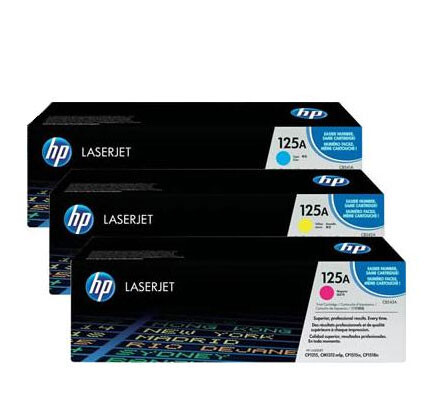Картридж для принтера лазерный HP 125A трехцветный (CF373AM)