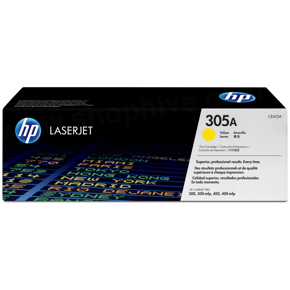 Картридж для принтера лазерный HP 305A желтый (CE412A)