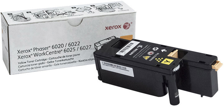 Картридж для принтера XEROX желтый для P6020BI P6022NI WC6025BI WC6027NI (106R02762)
