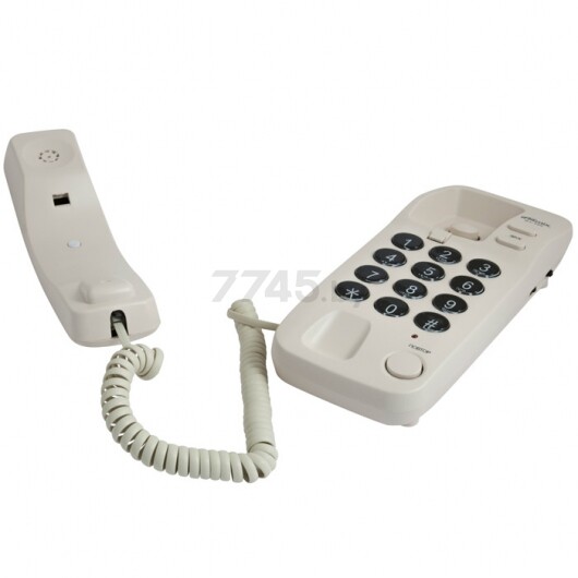 Телефон домашний проводной RITMIX RT-100 Ivory - Фото 3