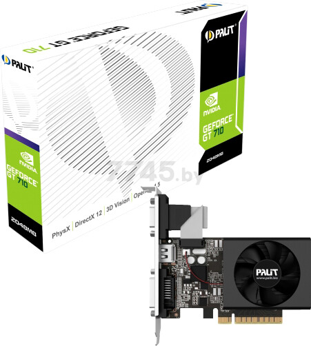 Видеокарта GeForce GT710 PALIT XpertVision (NEAT7100HD46-2080F) - Фото 3