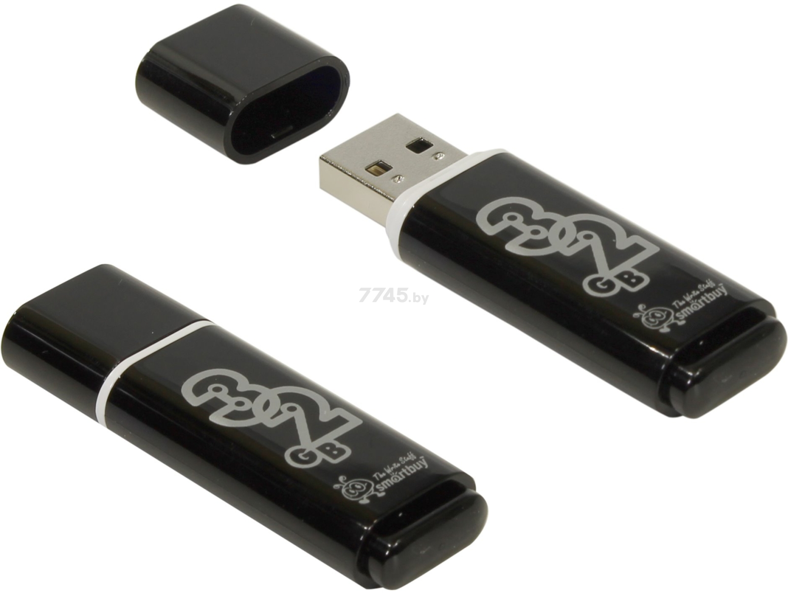 USB-флешка 32 Гб SMARTBUY Glossy (SB32GBGS-K) - Фото 2
