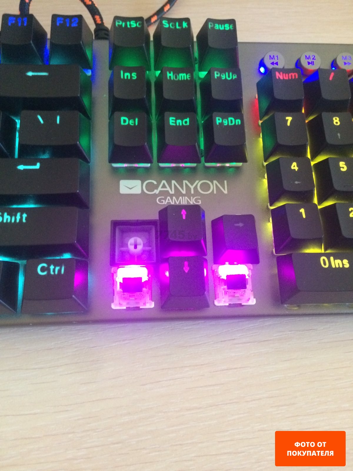 Клавиатура игровая механическая CANYON Nightfall (CND-SKB7-RU) - Фото 2