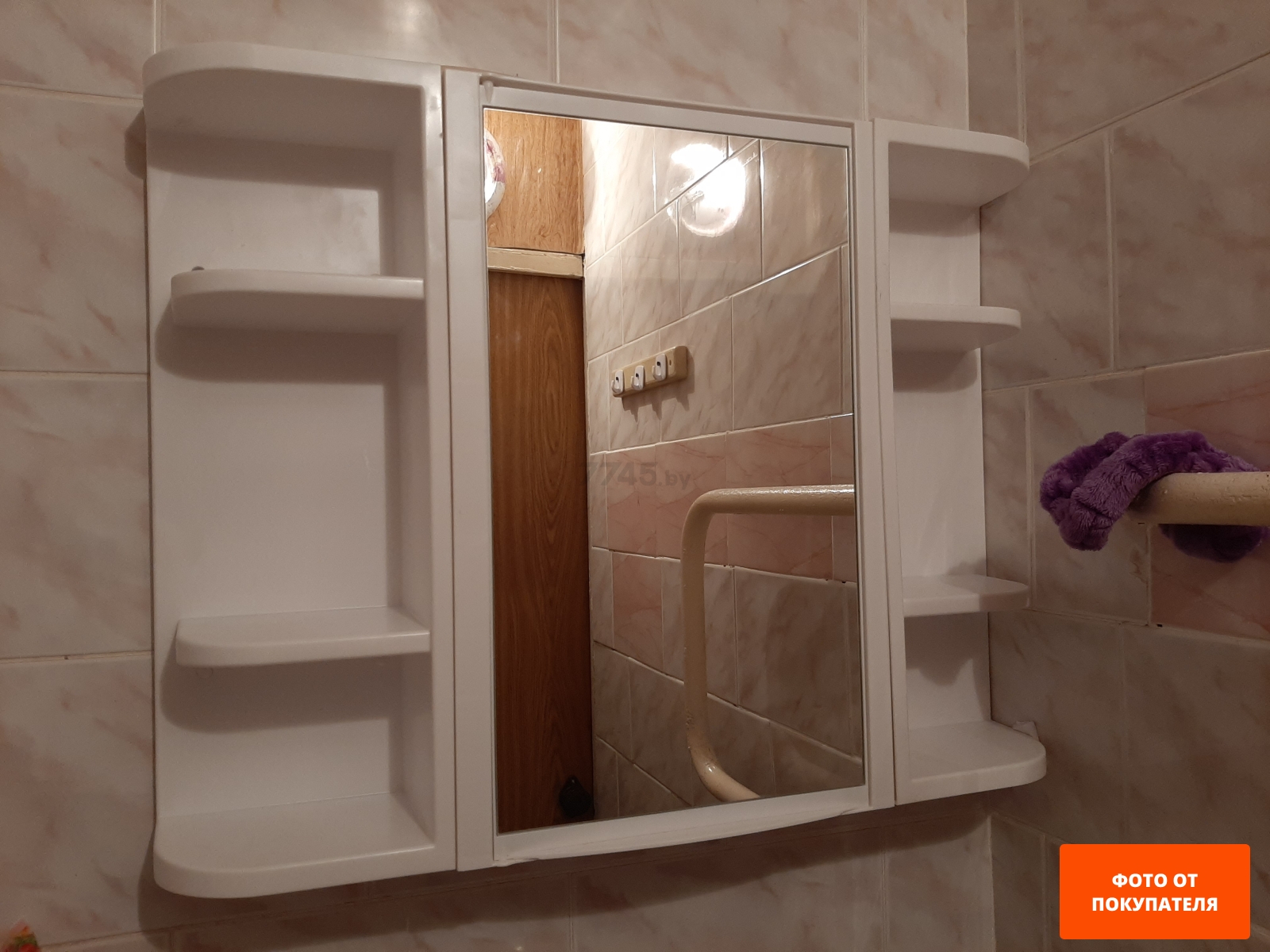 Шкаф с зеркалом для ванной BEROSSI Hilton (НВ33301000) - Фото 2